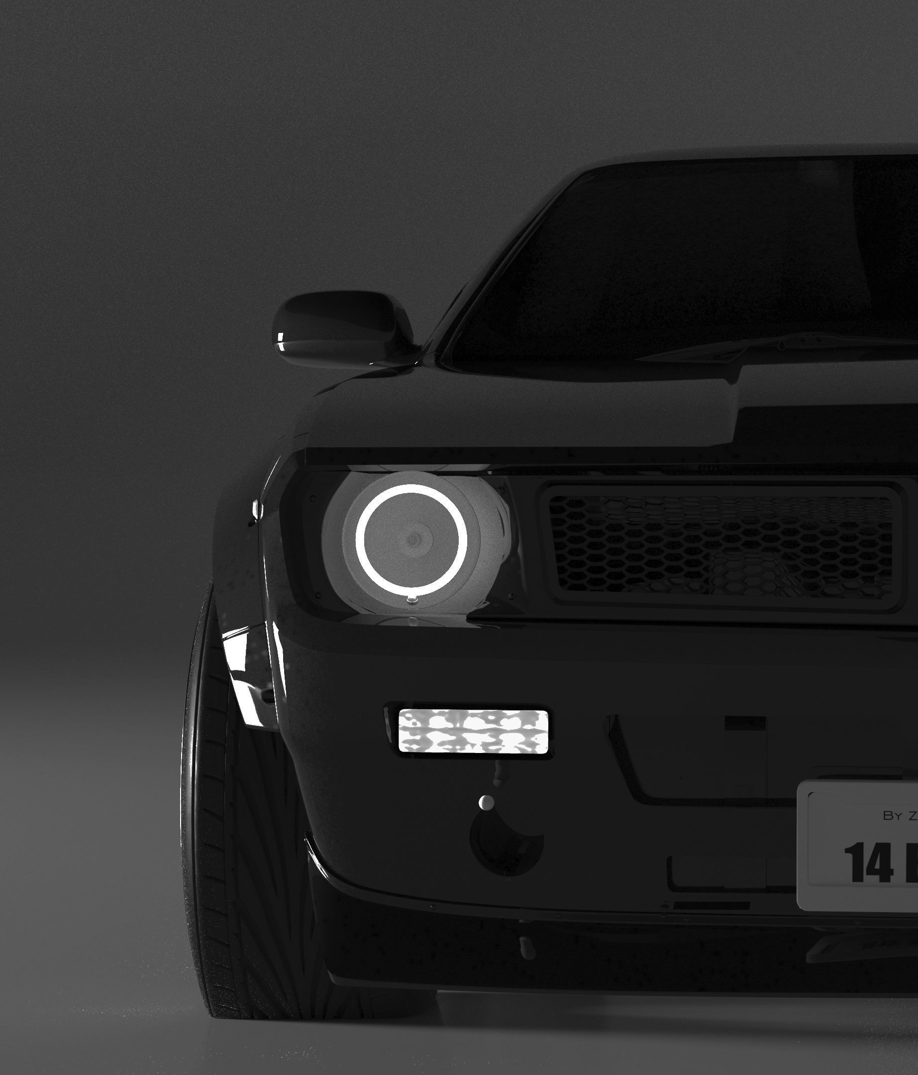 1996 Nissan 240SX -S14 BOSS 3D model_2