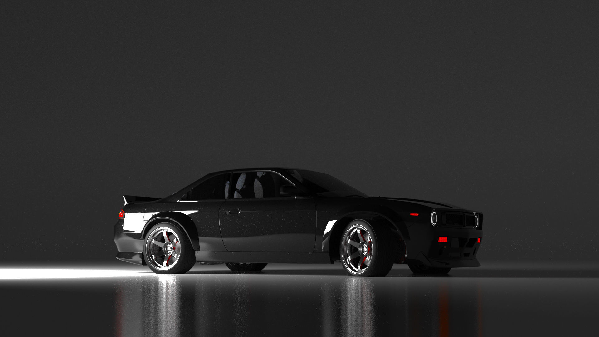 1996 Nissan 240SX -S14 BOSS 3D model_6