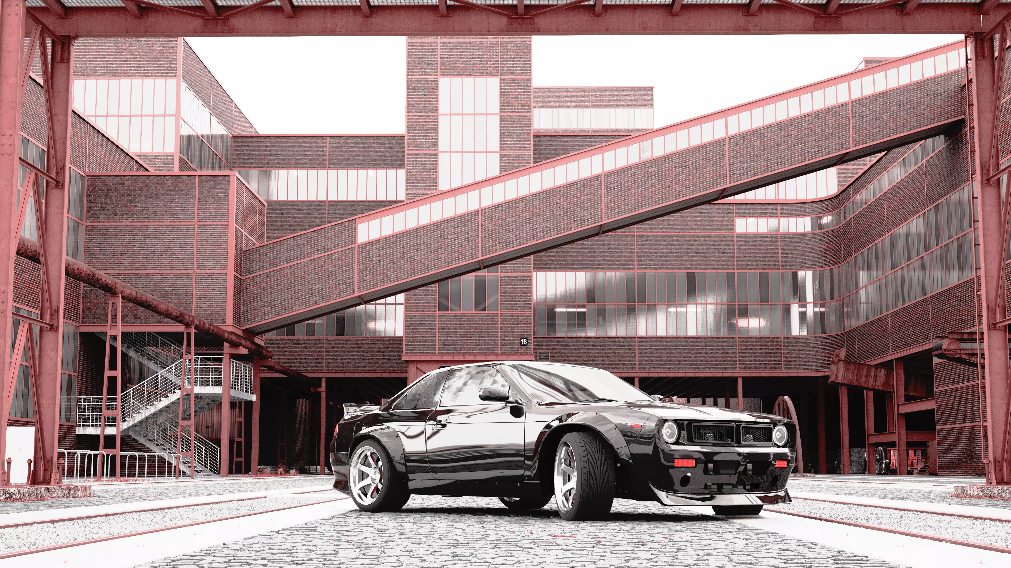 1996 Nissan 240SX -S14 BOSS 3D model_0