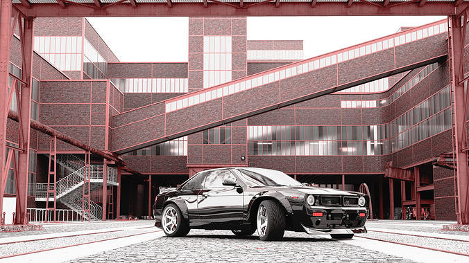 1996 Nissan 240SX -S14 BOSS 3D model