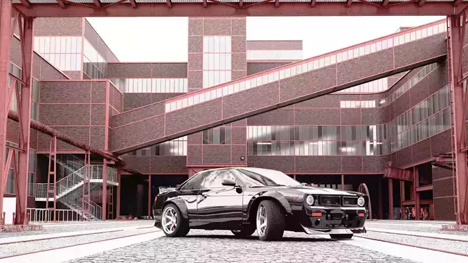 1996 Nissan 240SX -S14 BOSS 3D model