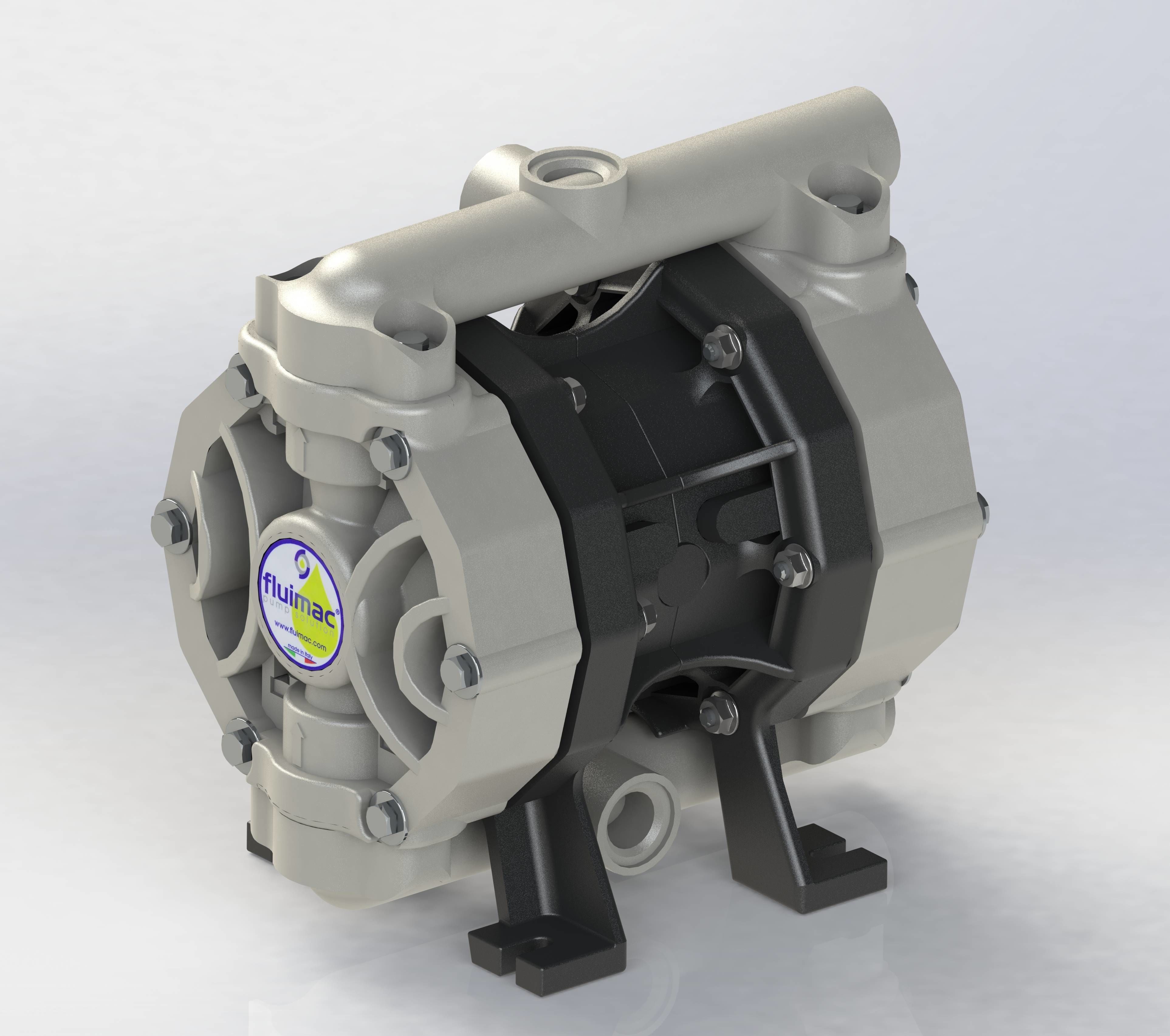 BOMBA A DIAFRAGMA FLUIMAC P0050P-HTTPT1-AB  DIAPHRAGM PUMP 3D model_2