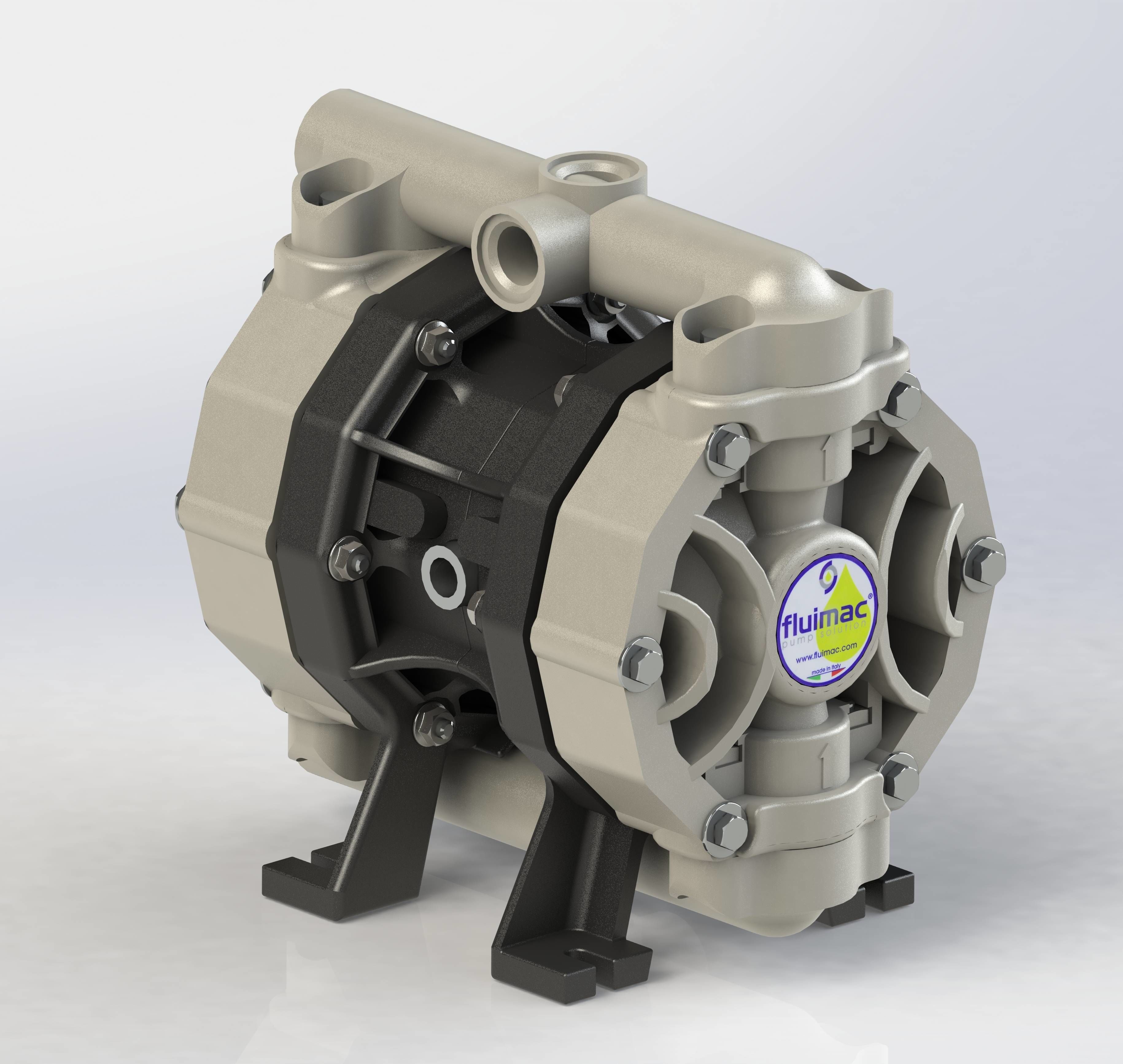 BOMBA A DIAFRAGMA FLUIMAC P0050P-HTTPT1-AB  DIAPHRAGM PUMP 3D model_1