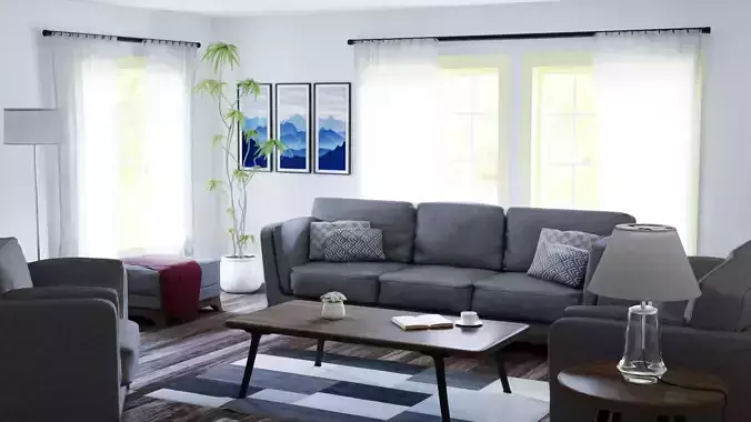 Living room 3D model