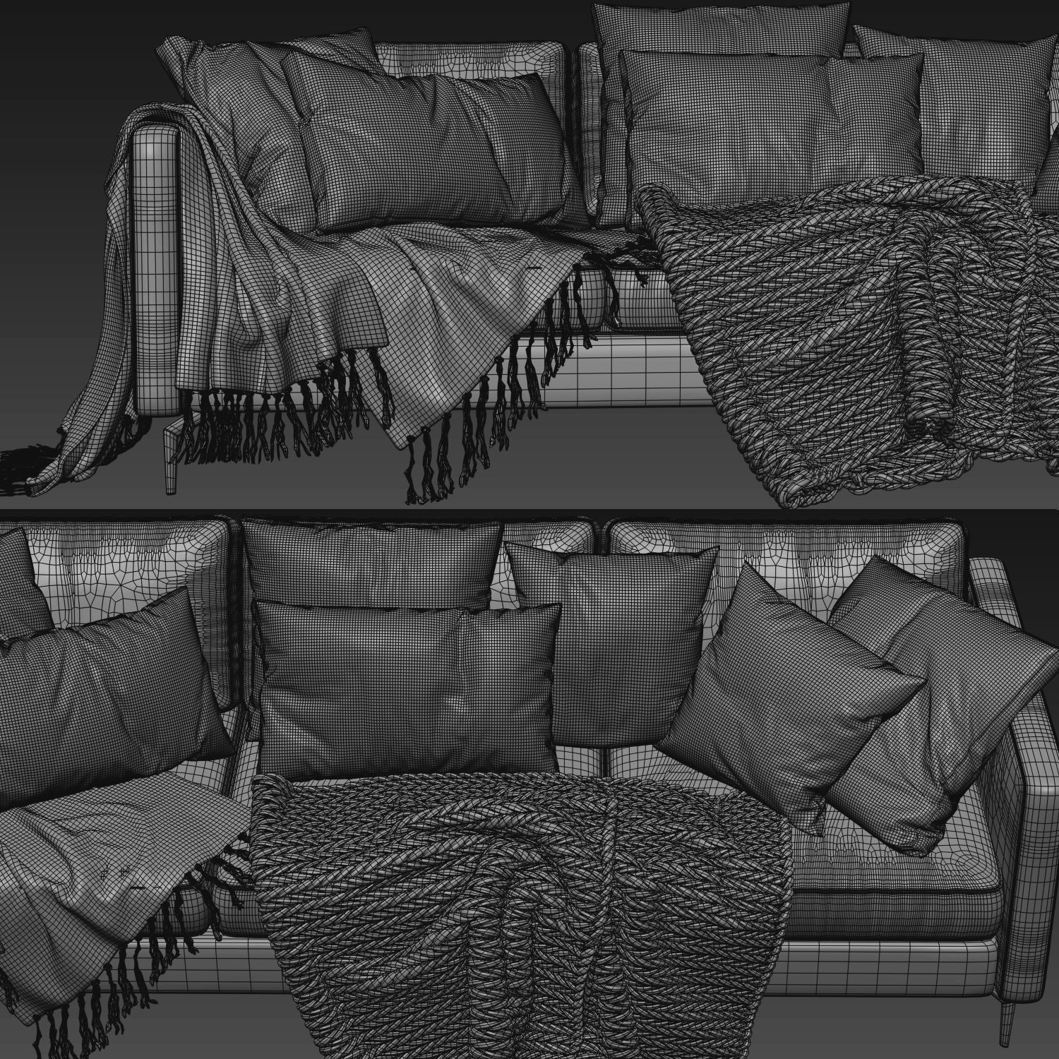 BoConcept Osaka 3 seater sofa 3D model_4