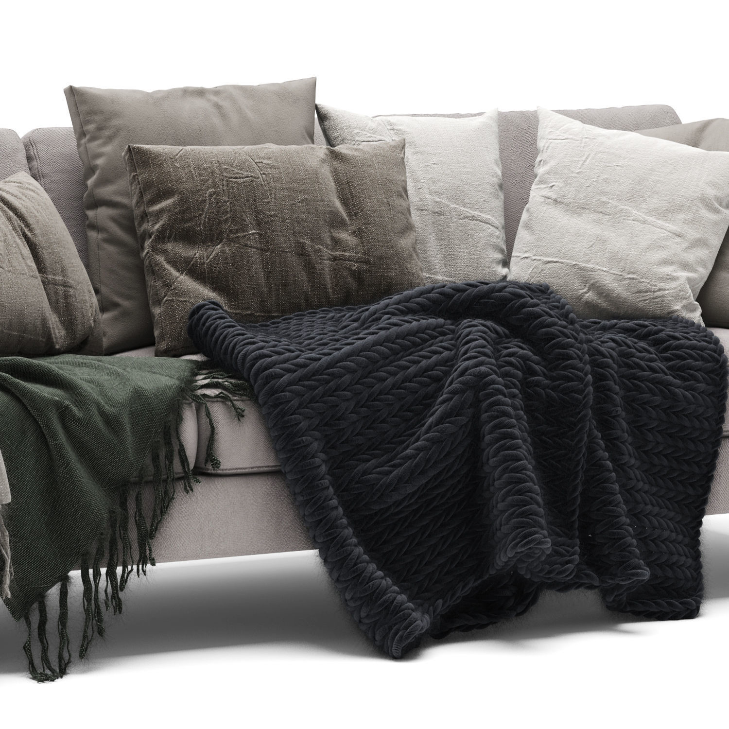 BoConcept Osaka 3 seater sofa 3D model_2