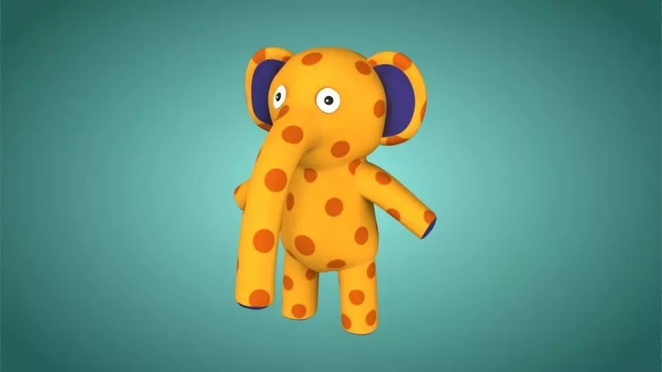 Character Bop Rig Low-poly 3D model_0