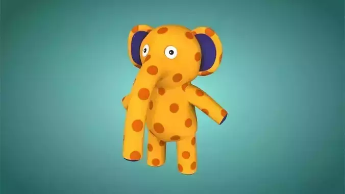 Character Bop Rig Low-poly 3D model