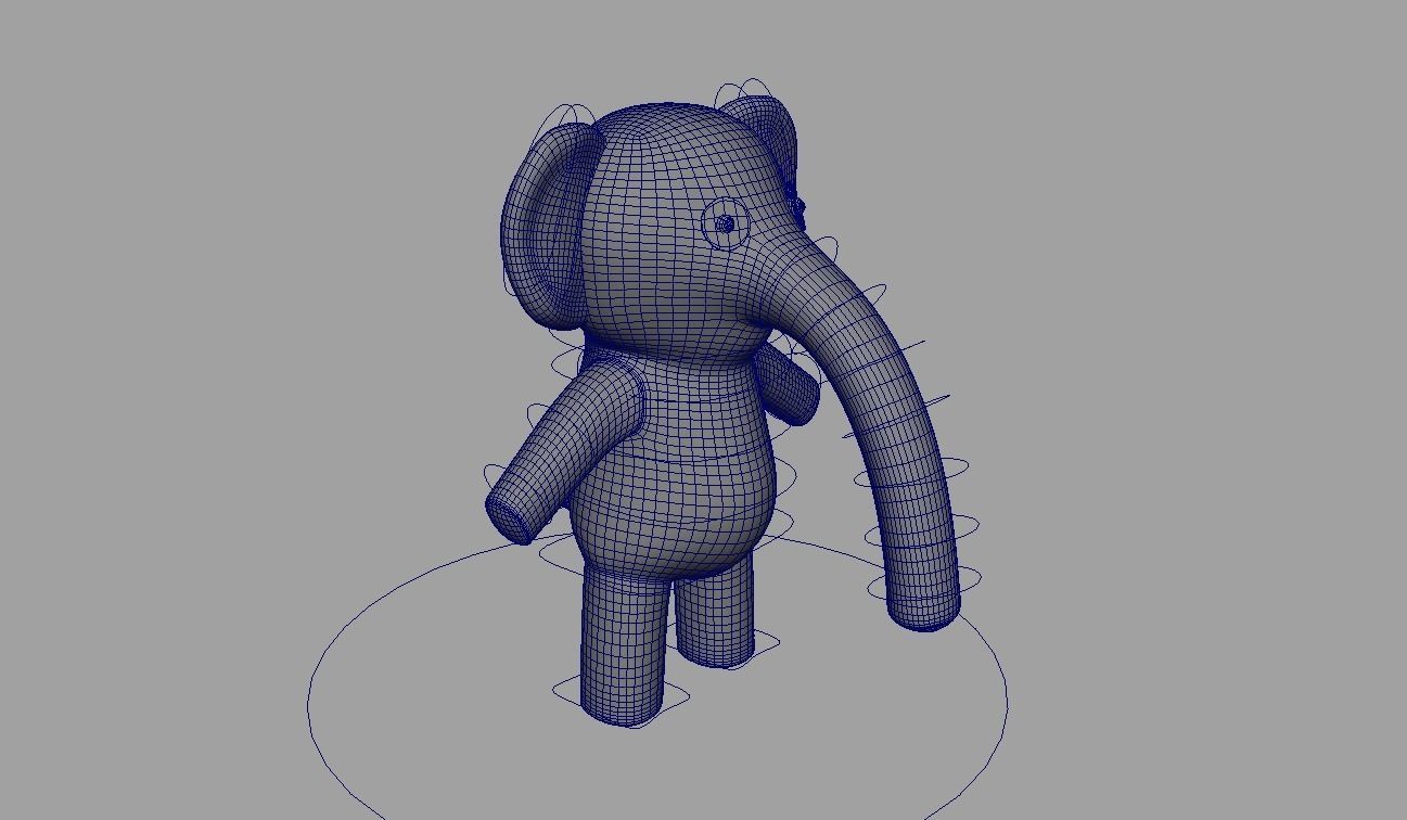 Character Bop Rig Low-poly 3D model_5