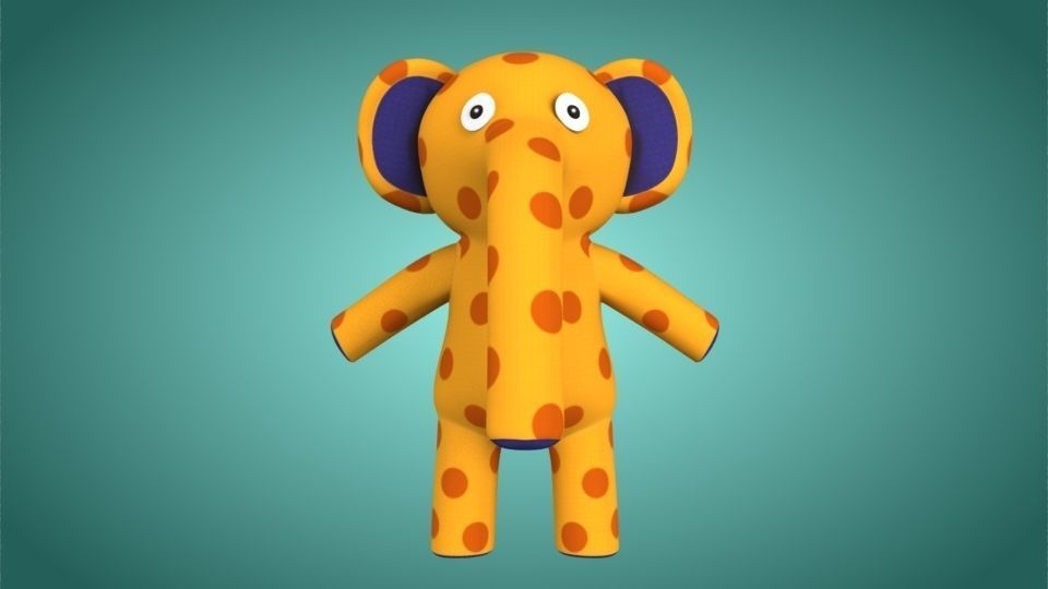 Character Bop Rig Low-poly 3D model_1