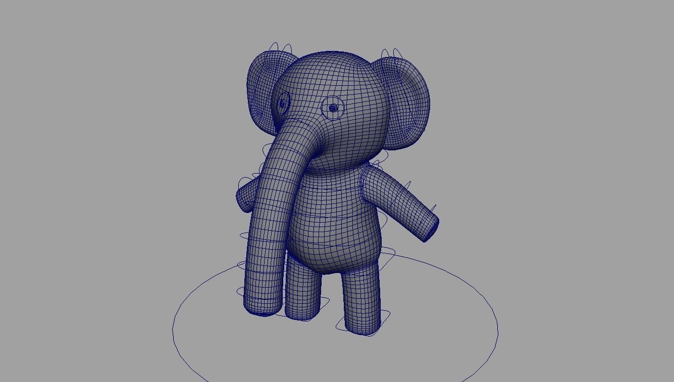 Character Bop Rig Low-poly 3D model_6