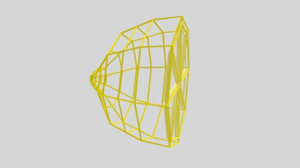 Low Poly Cartoon Lemon Low-poly 3D model_12