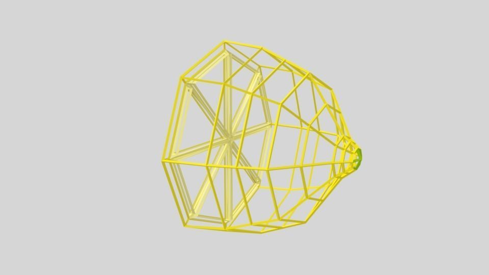 Low Poly Cartoon Lemon Low-poly 3D model_11