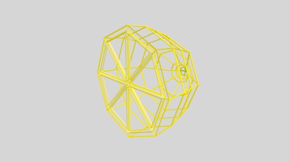 Low Poly Cartoon Lemon Low-poly 3D model_10