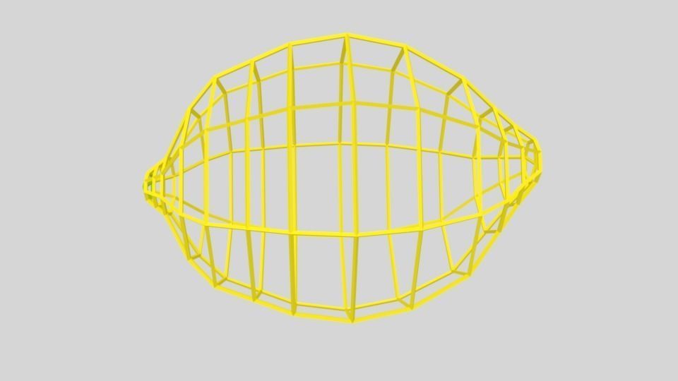 Low Poly Cartoon Lemon Low-poly 3D model_7