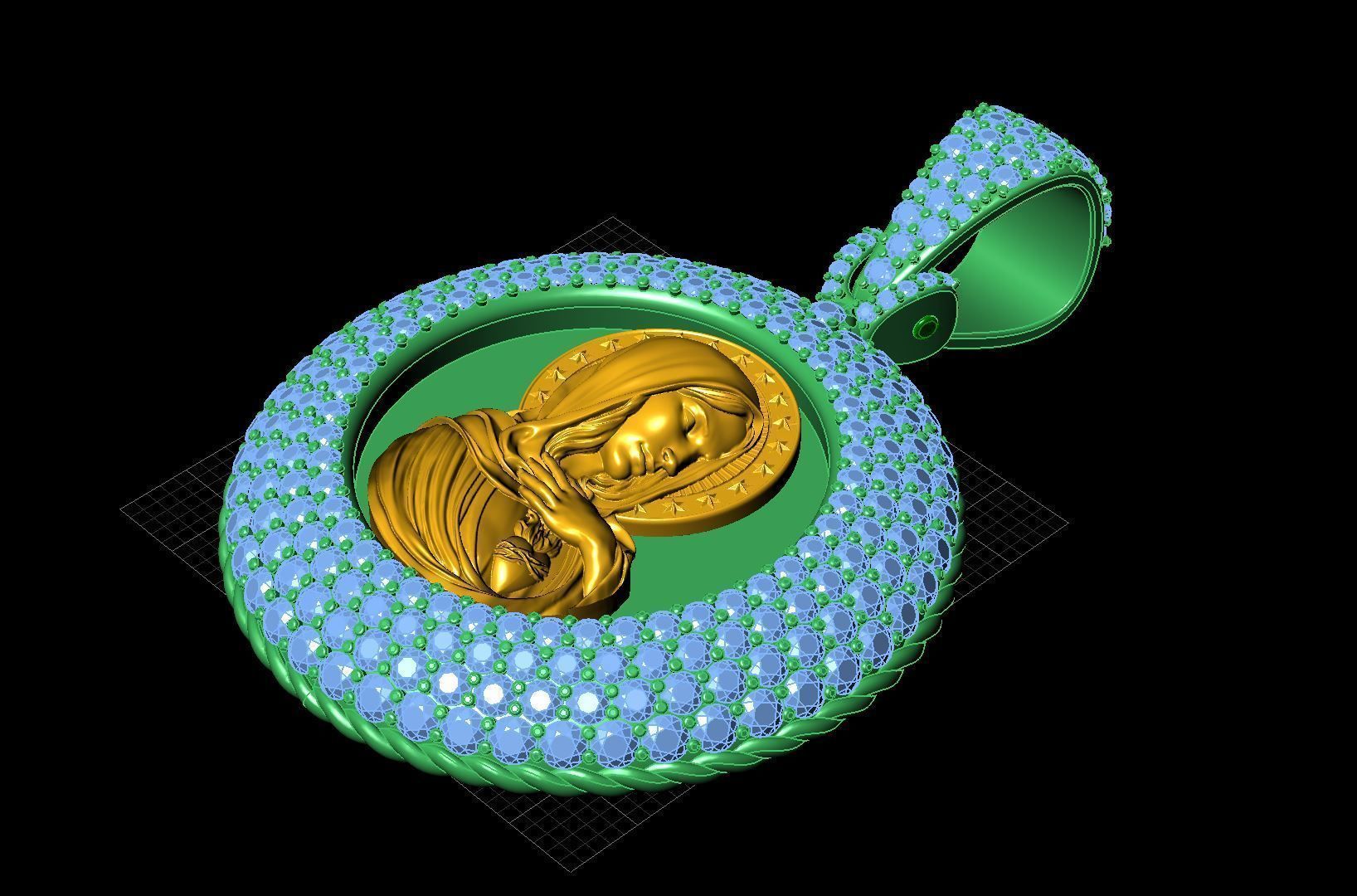 Gold N635 3D print model_12