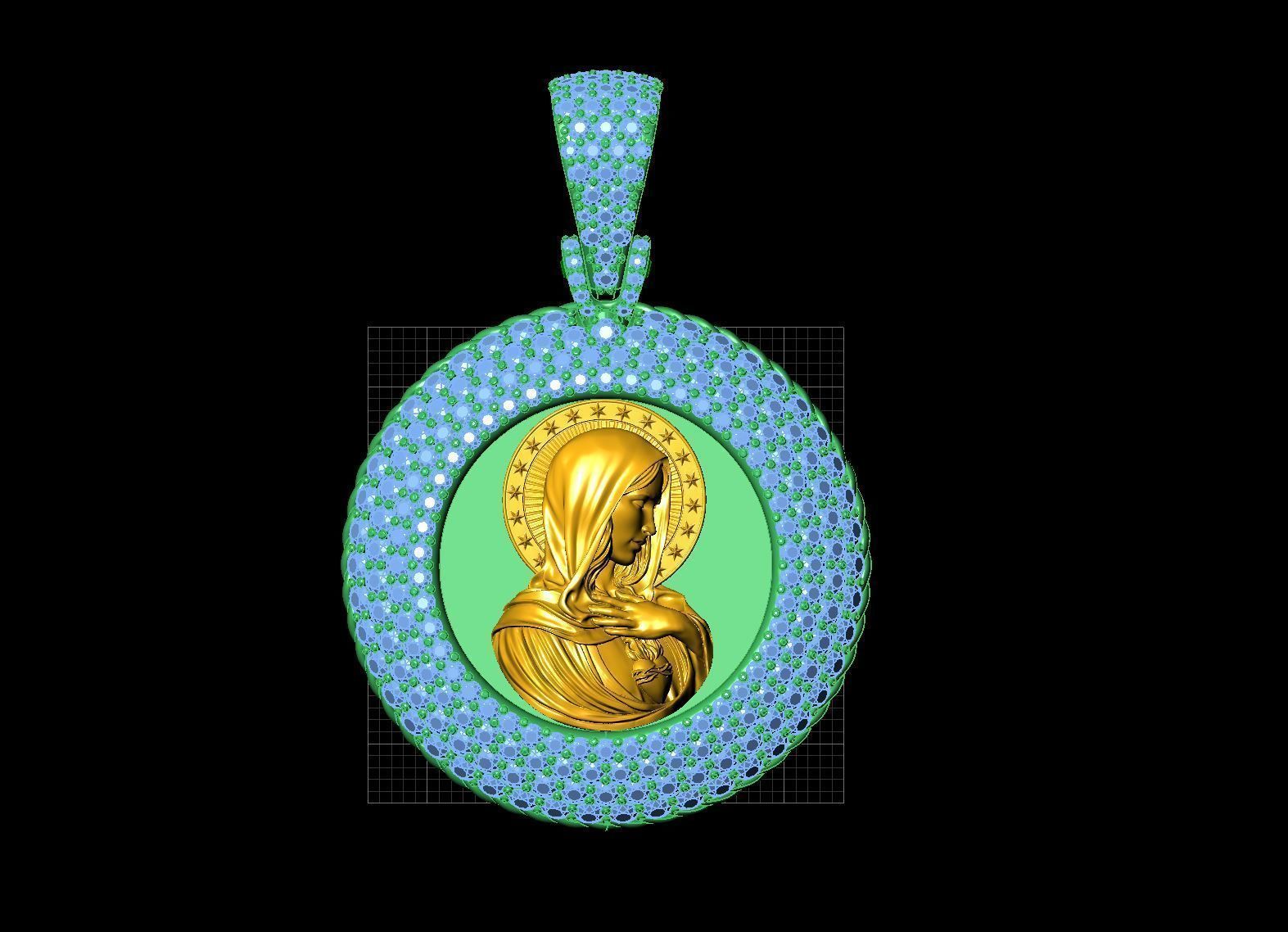 Gold N635 3D print model_11