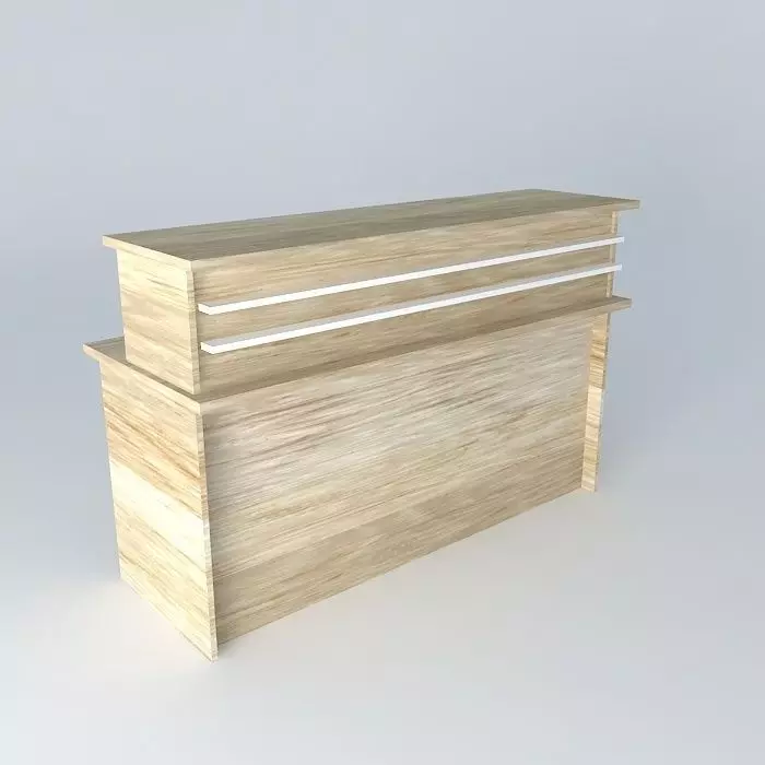 Reception Desk Free 3D model_0
