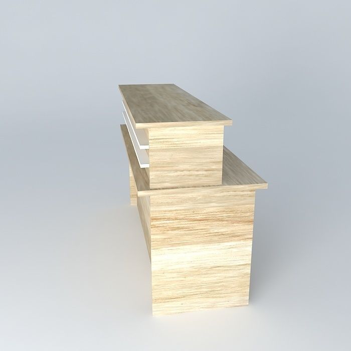 Reception Desk Free 3D model_2