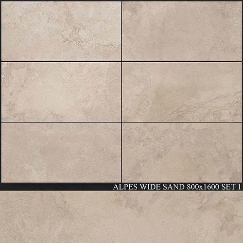 ABK Alpes Wide Sand 800x1600 Set 1 3D model