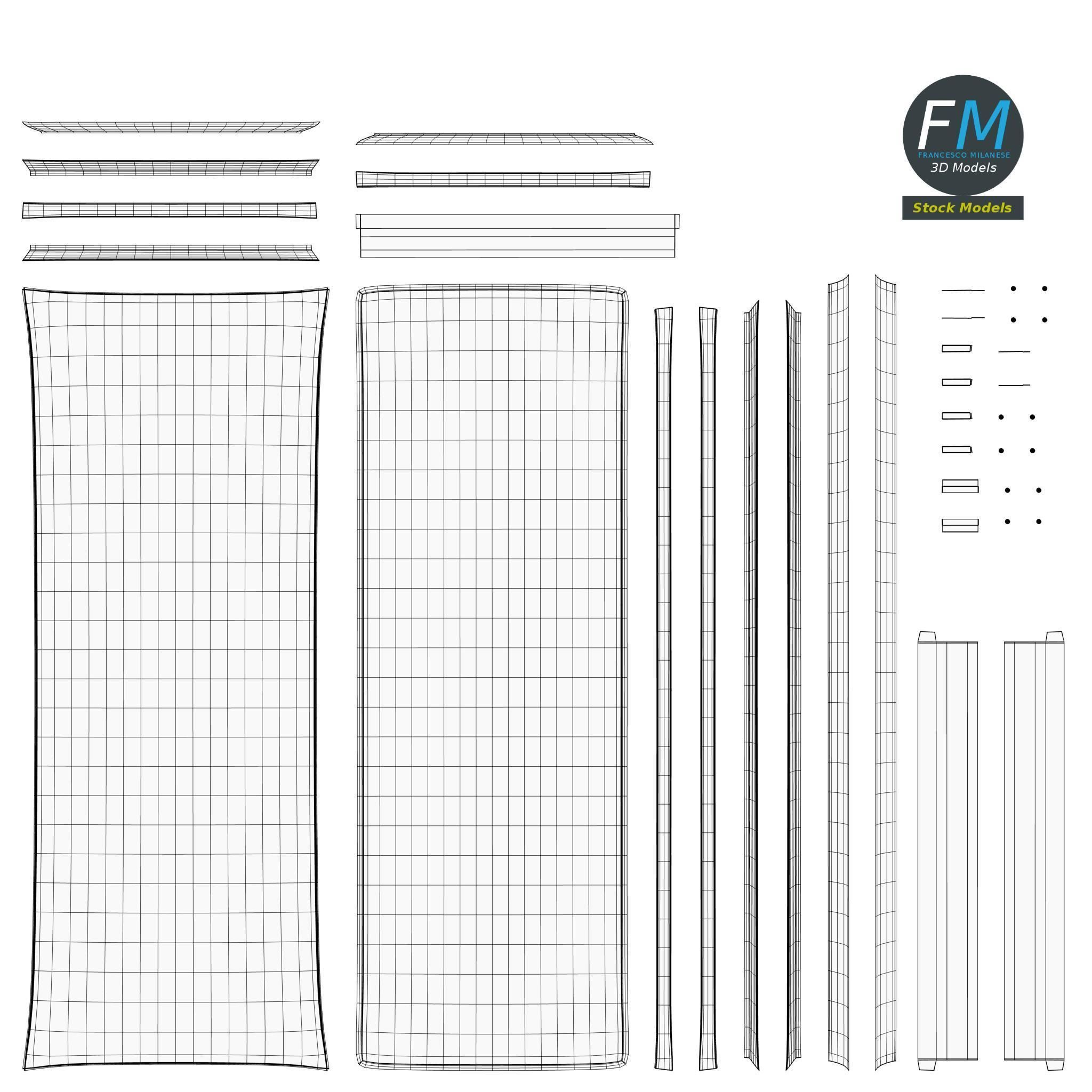 Floor mirror 3D model_11