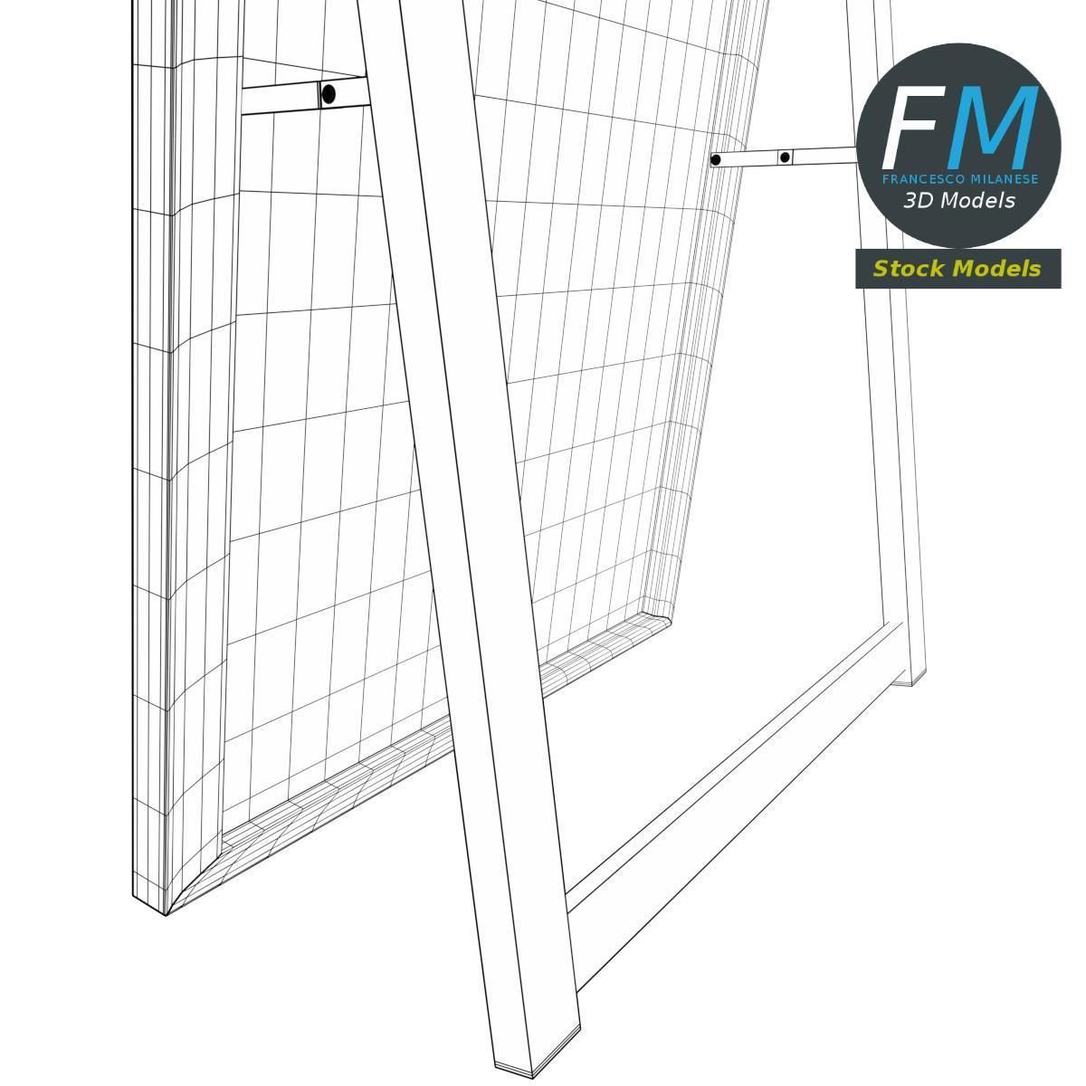 Floor mirror 3D model_8