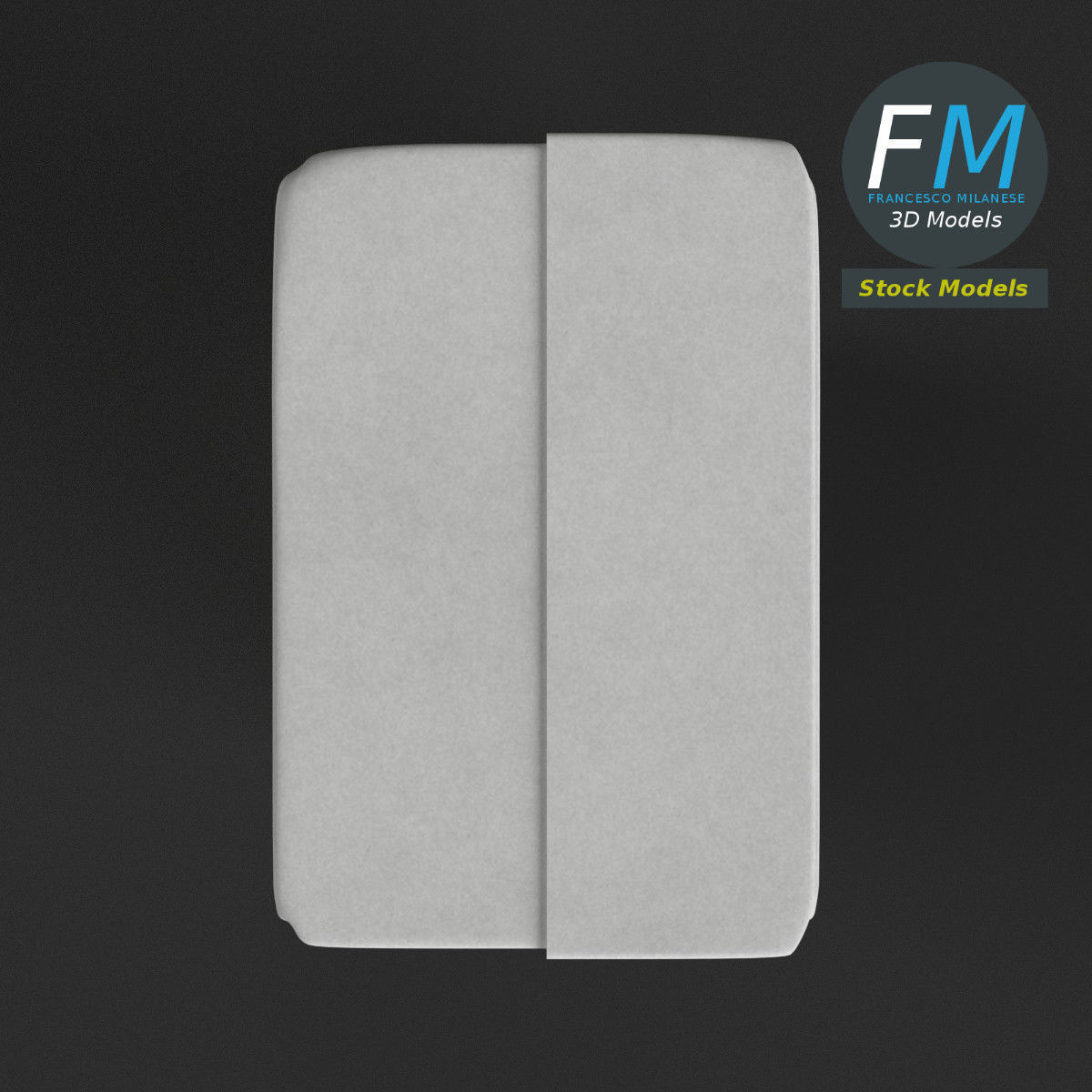 Closed drink carton 3D model_6