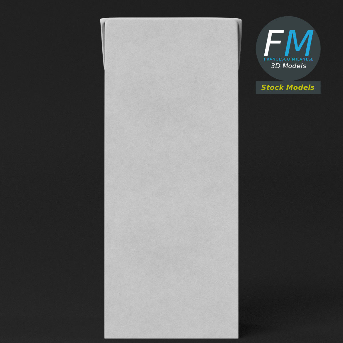 Closed drink carton 3D model_5