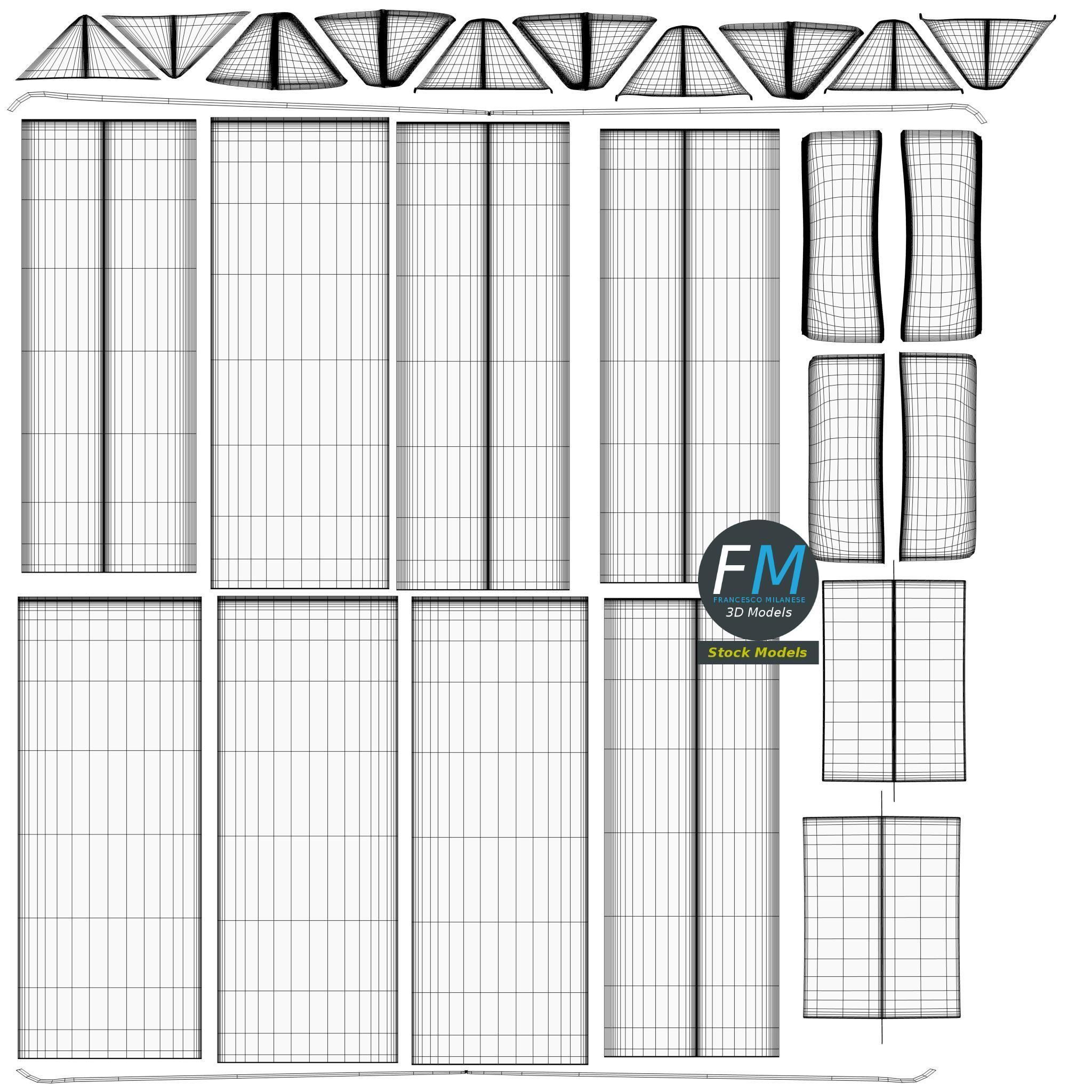 Closed drink carton 3D model_11