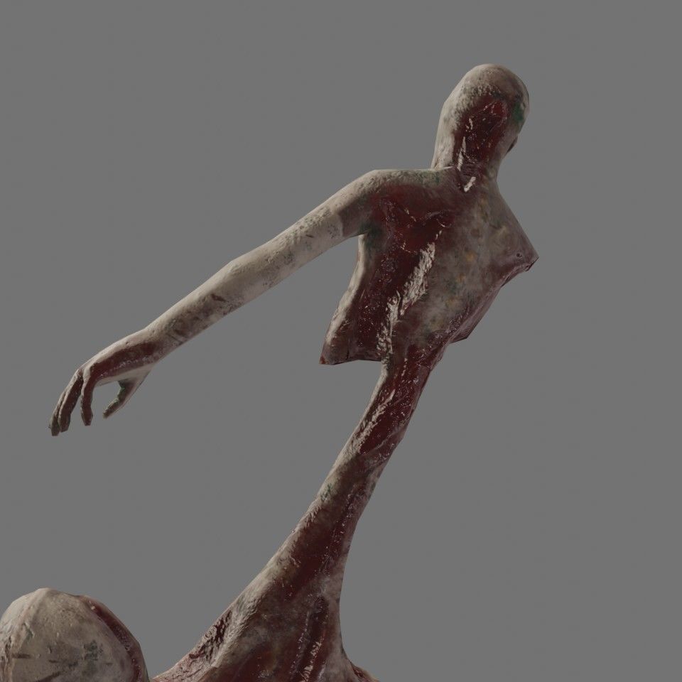 Infected Brute Low-poly 3D model_19