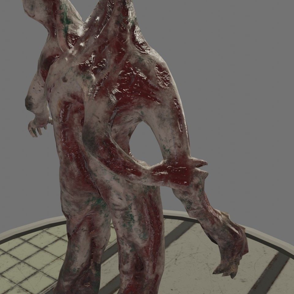 Infected Brute Low-poly 3D model_16