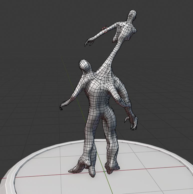 Infected Brute Low-poly 3D model_21