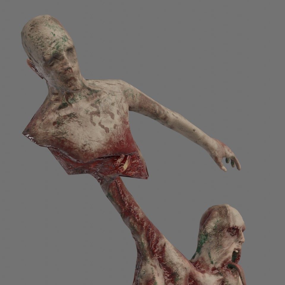 Infected Brute Low-poly 3D model_18