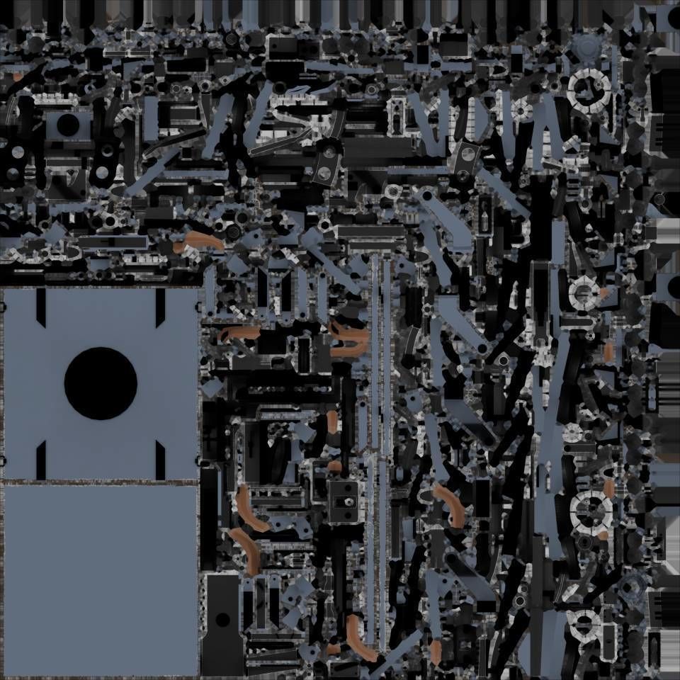 Type 96 - 25mm AT-AA Japanese single gun Low-poly 3D model_15