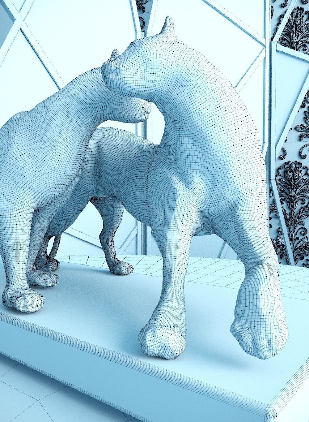 Living Room Angel 3D model_3