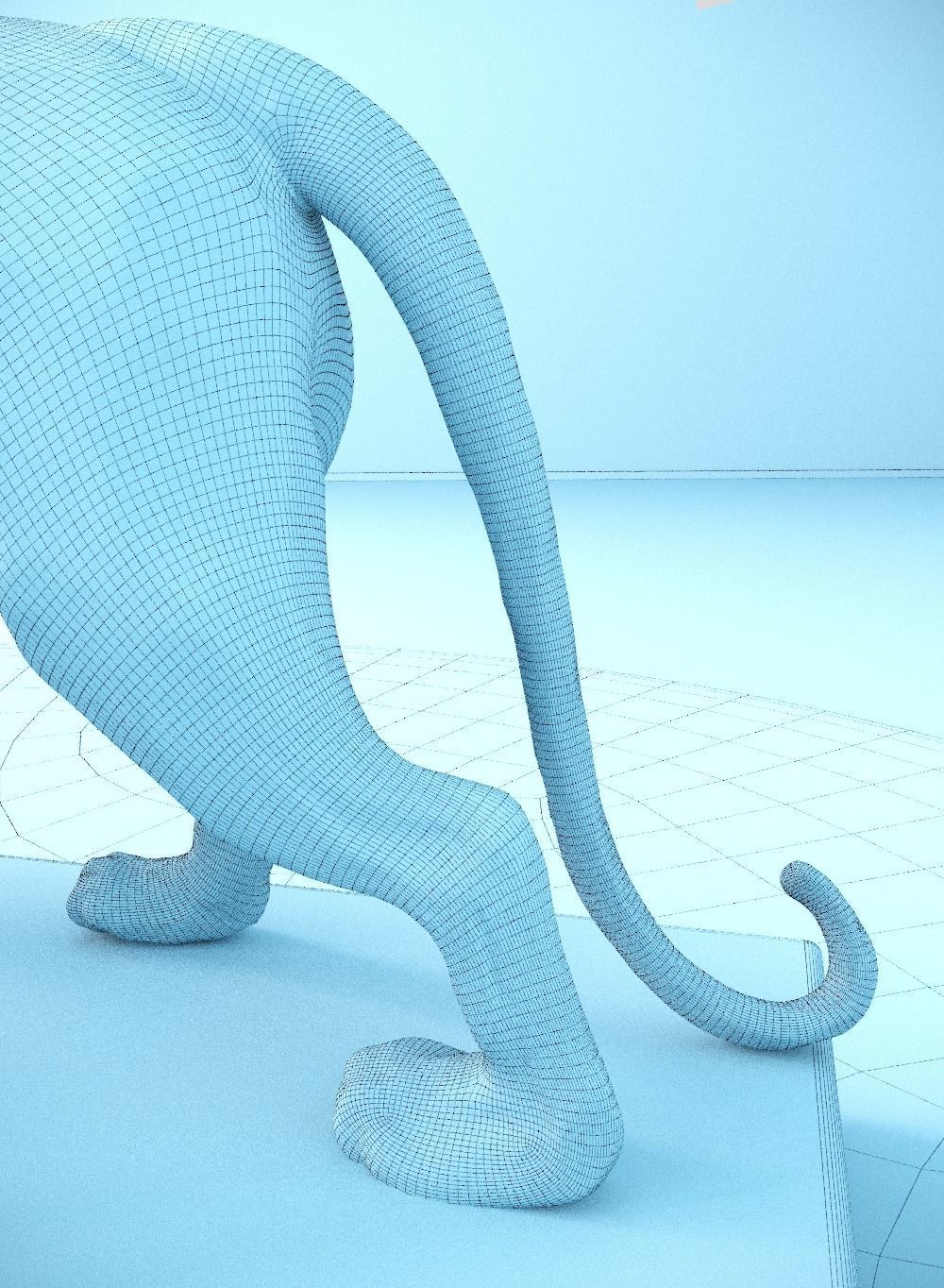 Living Room Angel 3D model_4