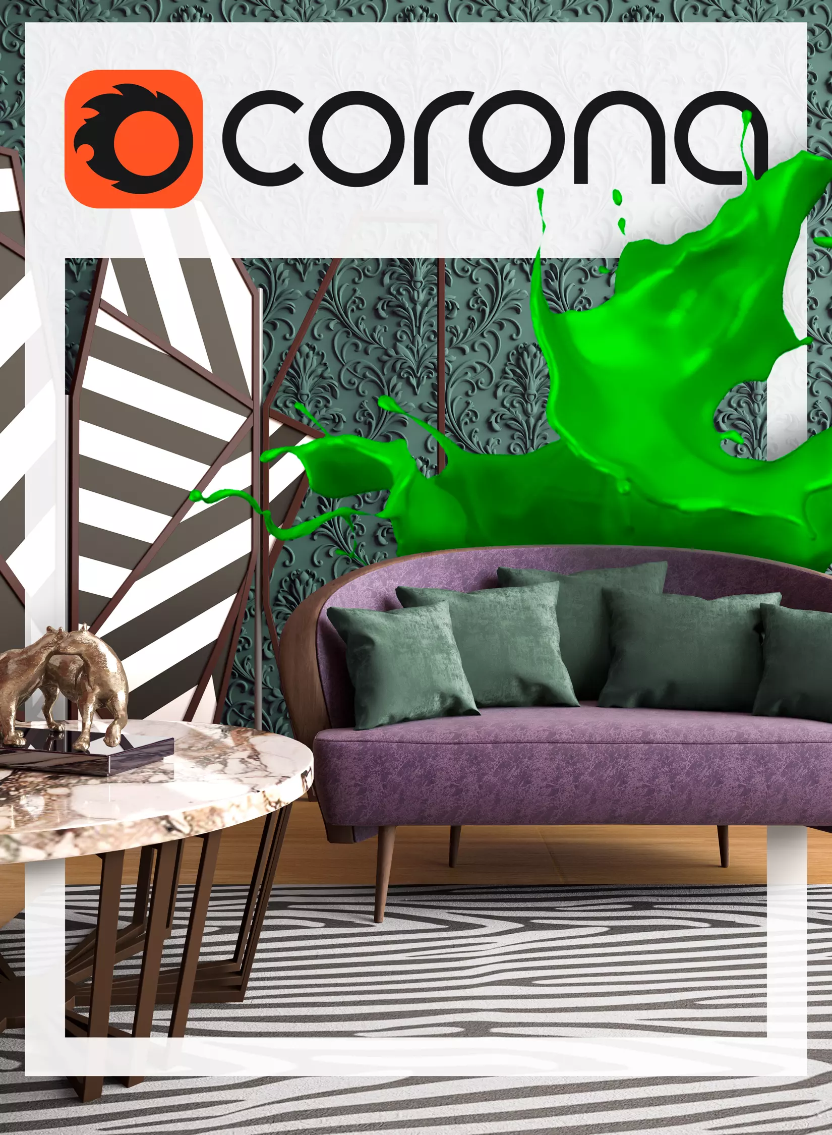 Living Room Angel 3D model_0