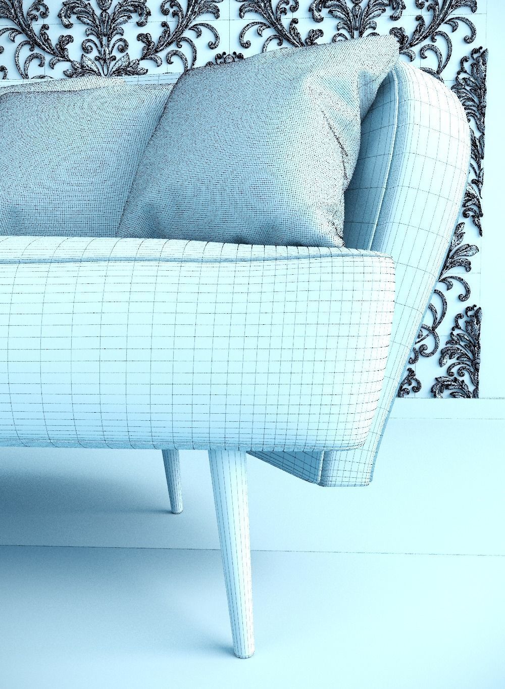 Living Room Angel 3D model_5