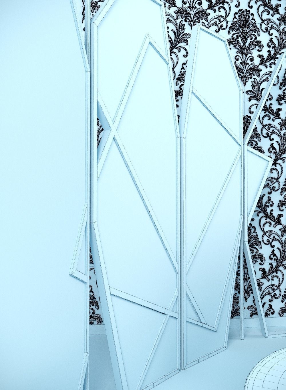 Living Room Angel 3D model_7