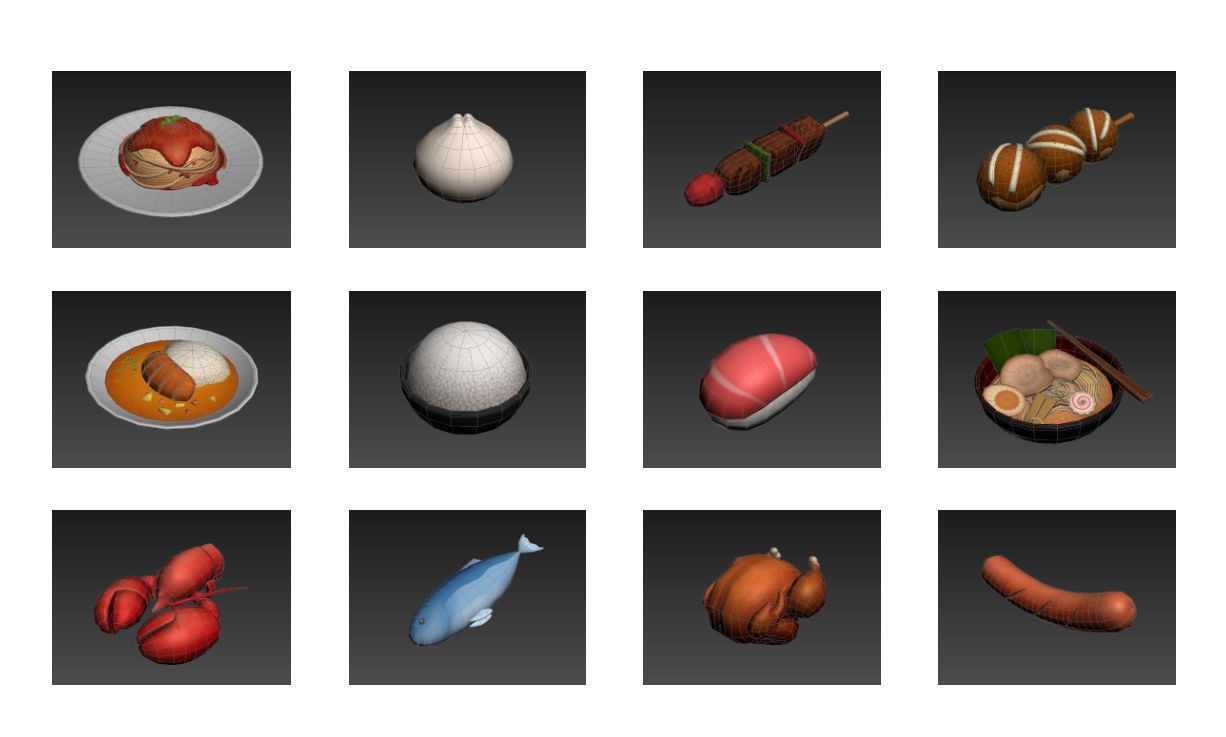 Cartoon Food Pack 2 3D model_20