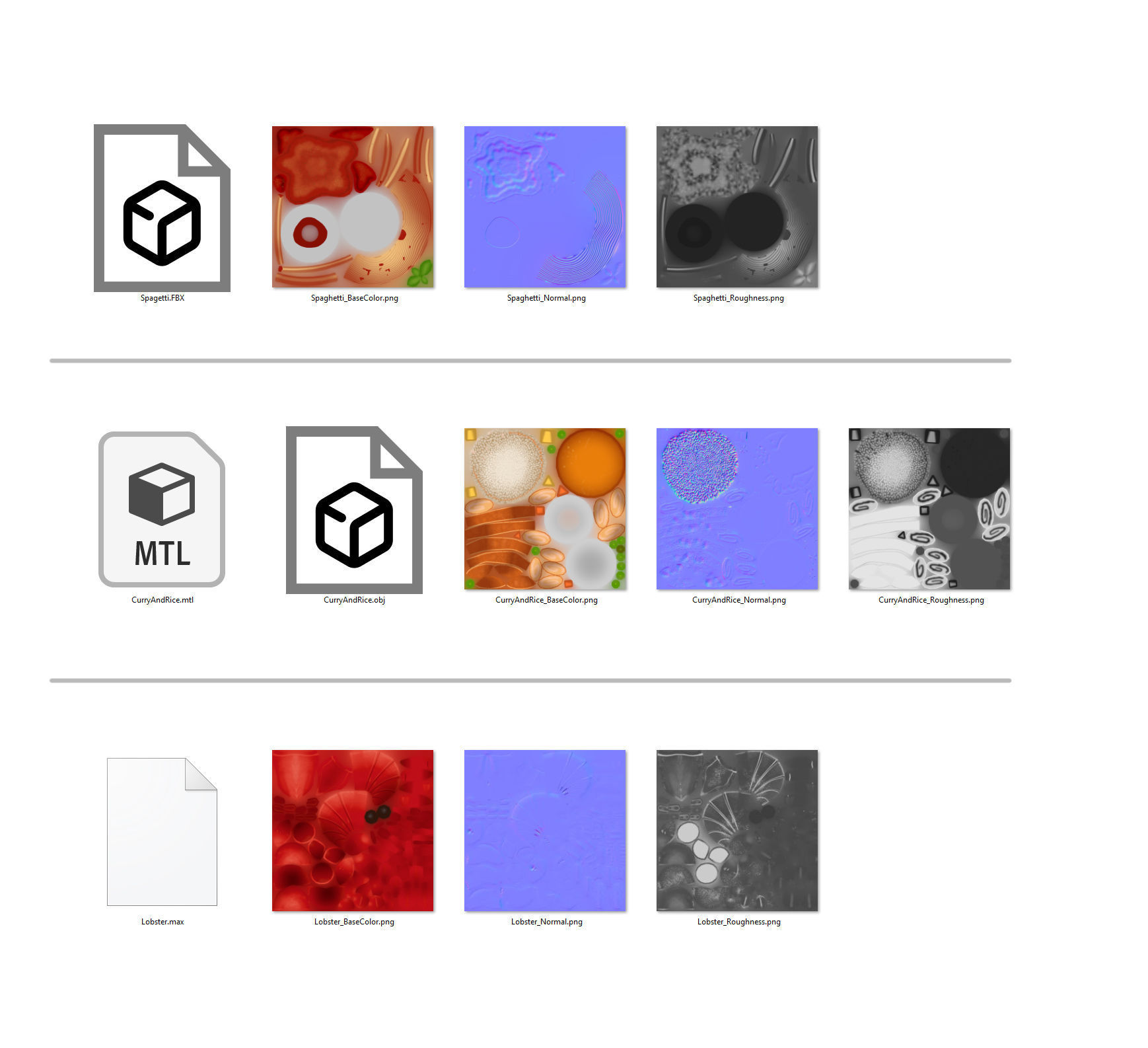 Cartoon Food Pack 2 3D model_24