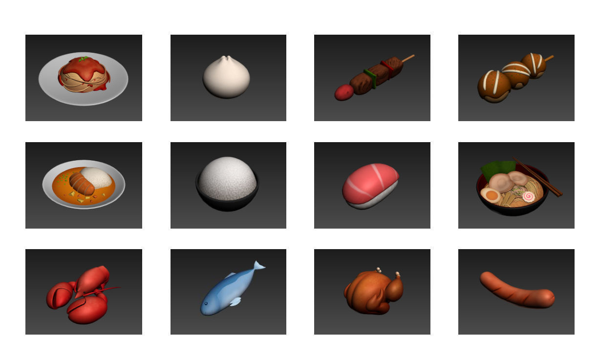 Cartoon Food Pack 2 3D model_18