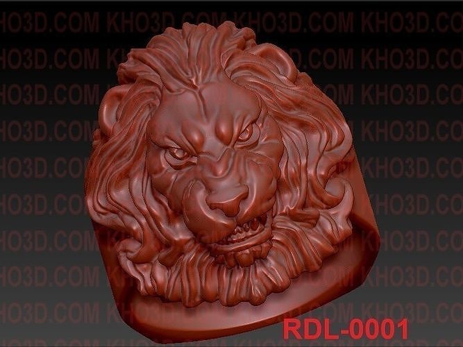 LION RINGS 3D print model