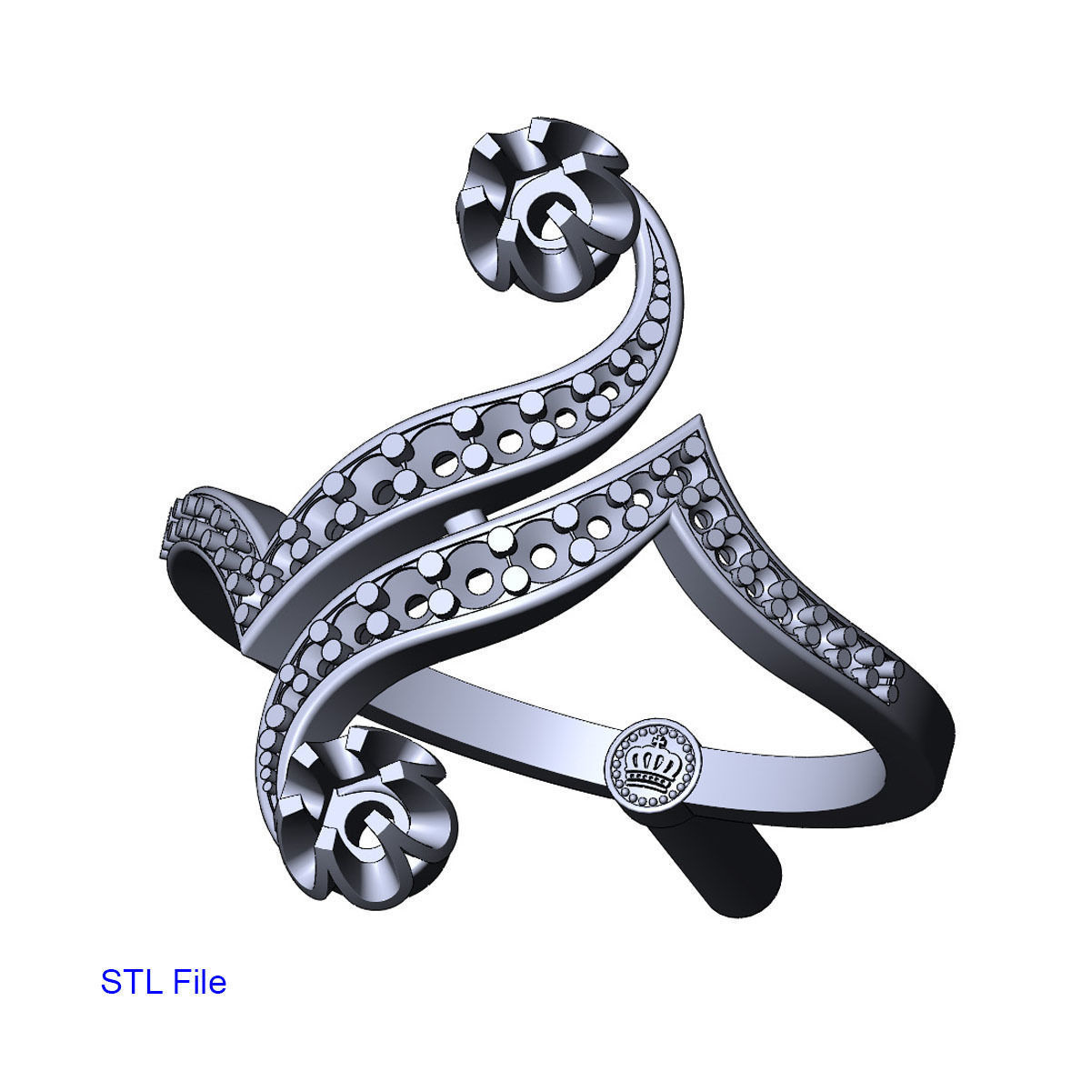 Antique DGNL Ring 3D print model_7