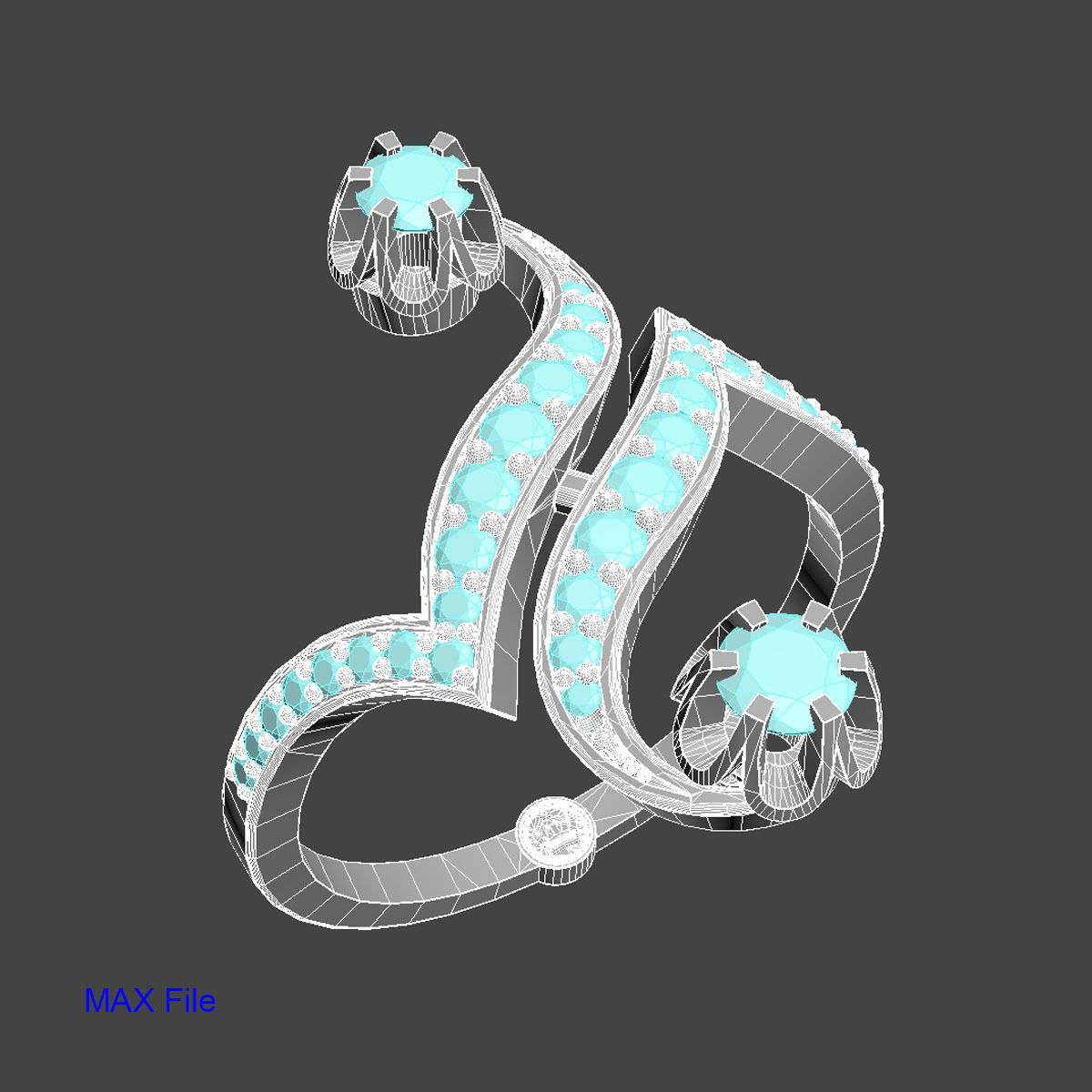 Antique DGNL Ring 3D print model_10