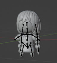 Cute Blond girl plush 3D model_3