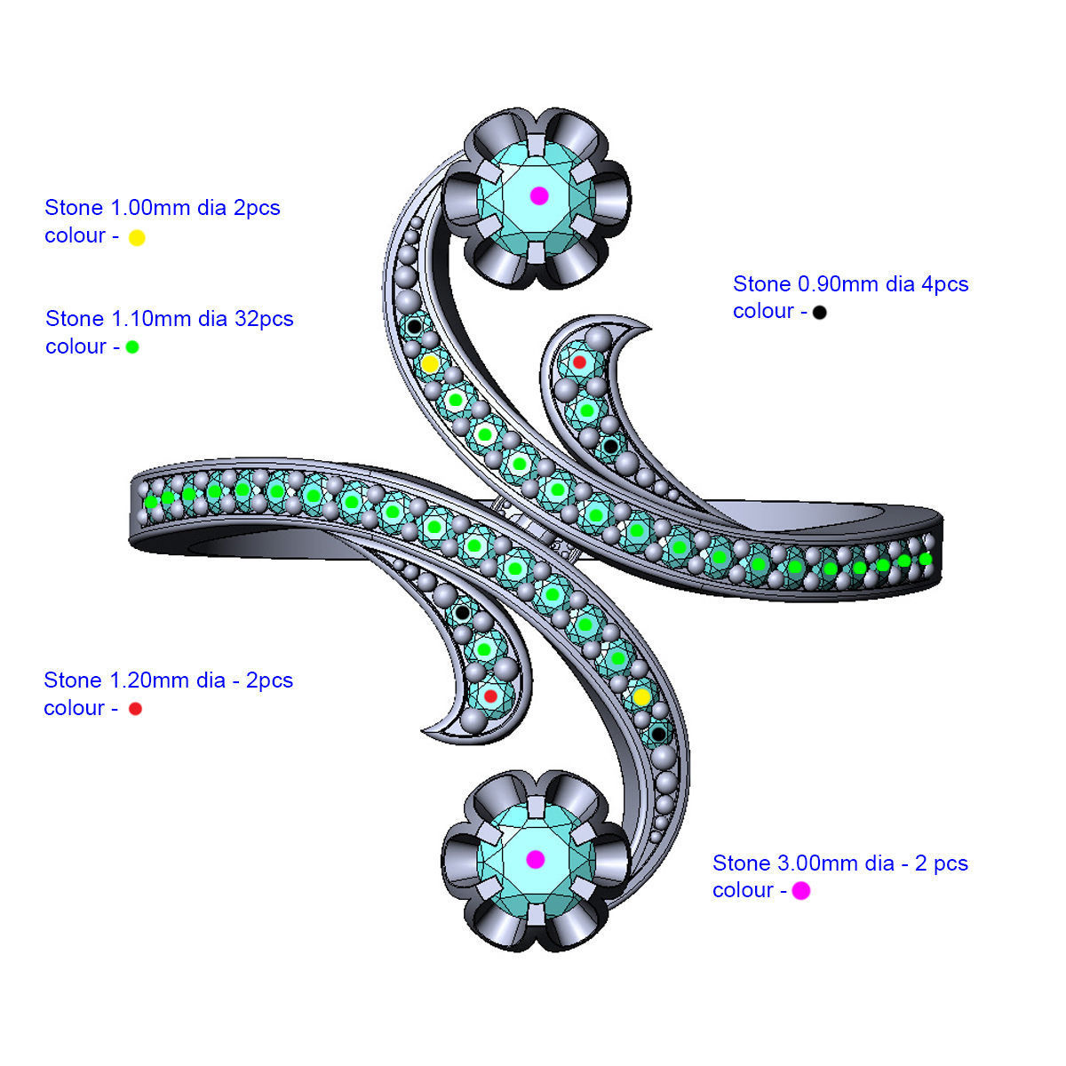 Antique TDM Ring 3D print model_6
