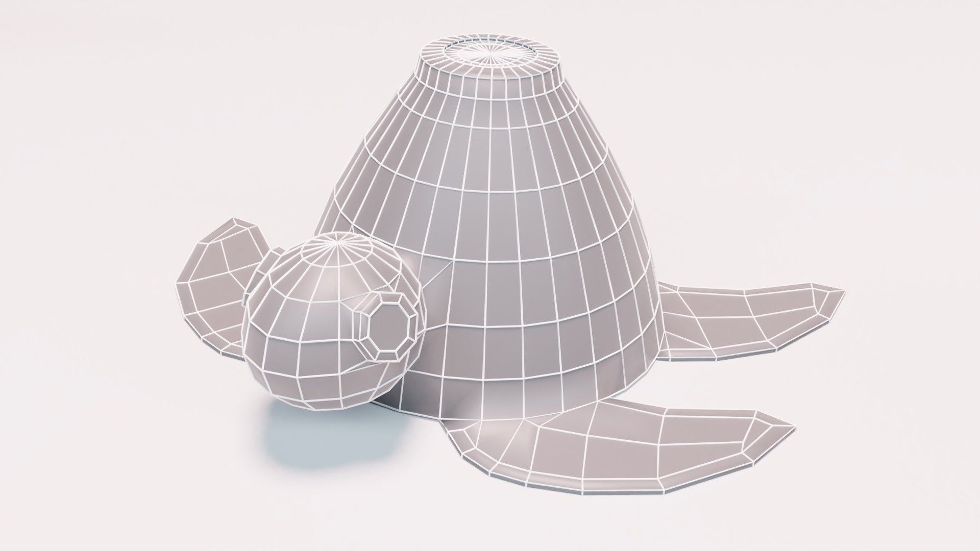 Handcrafted fun childrens eggbox characters Low-poly 3D model_10