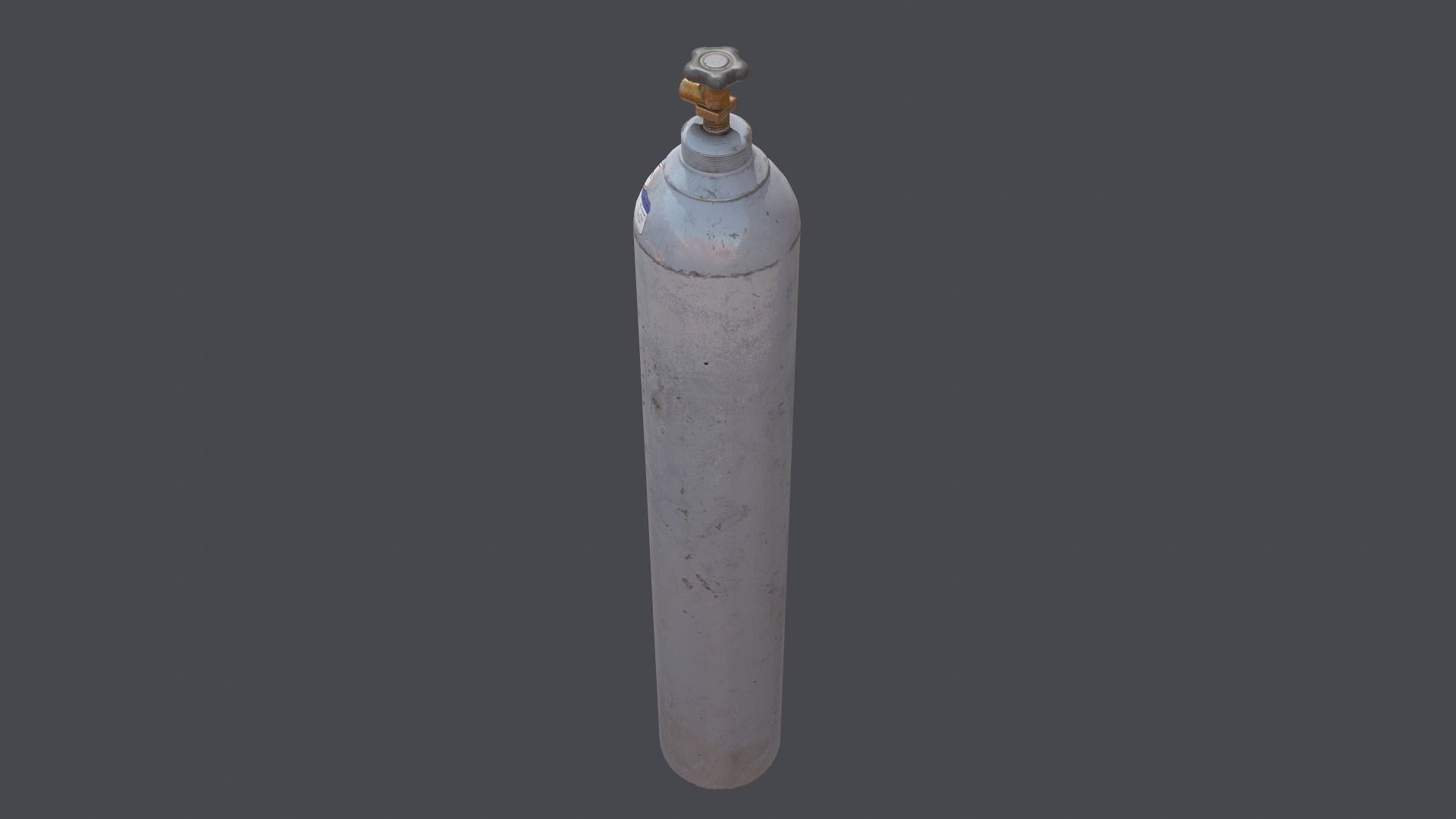 Gas bottle Low-poly 3D model_2