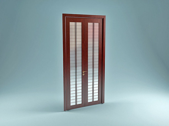 Modern double Doors 3D model